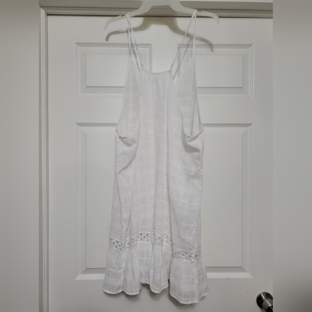 1X WHITE WAVE ZONE MIDI DRESS